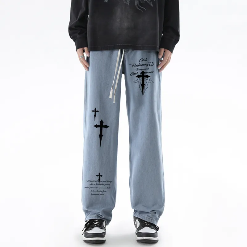 RASHOMONG Jeans Unisex-9