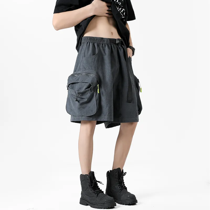 RASHOMONG Cargo Shorts Unisex-14