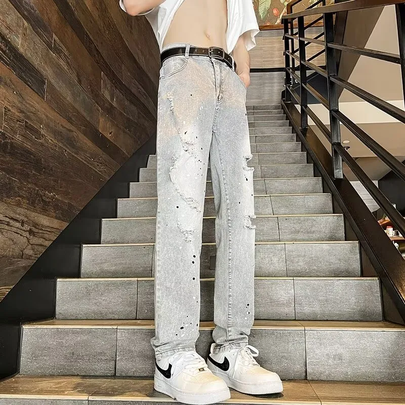 RASHOMONG Jeans Unisex Gray-3