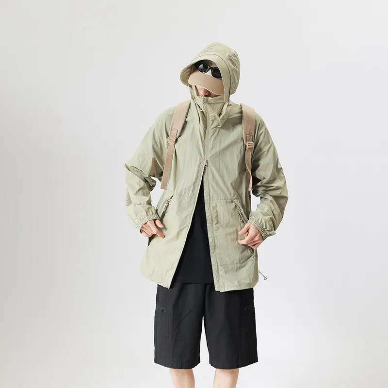 RASHOMONG Reflective With High Visibility Detachable Sun Protection Clothing Unisex-26