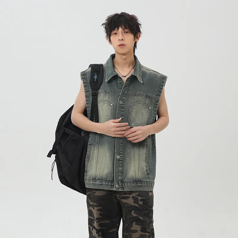 RASHOMONG Denim Jackets Unisex-4