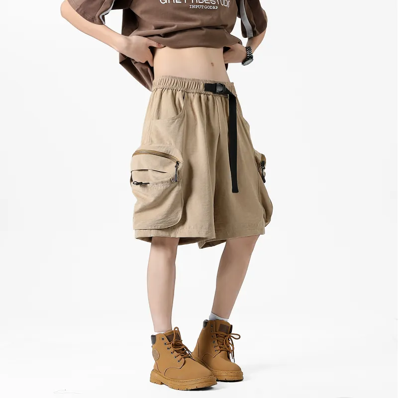 RASHOMONG Cargo Shorts Unisex-8
