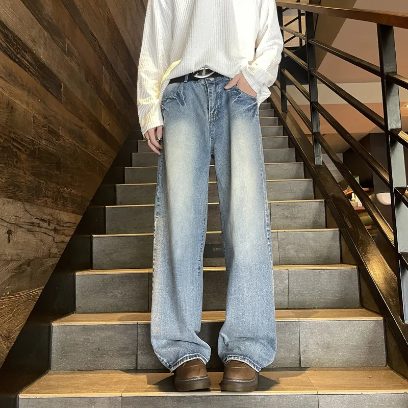 RASHOMONG Jeans Unisex Blue-3