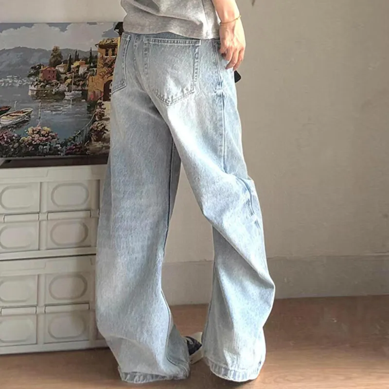 RASHOMONG Jeans Unisex Blue-3