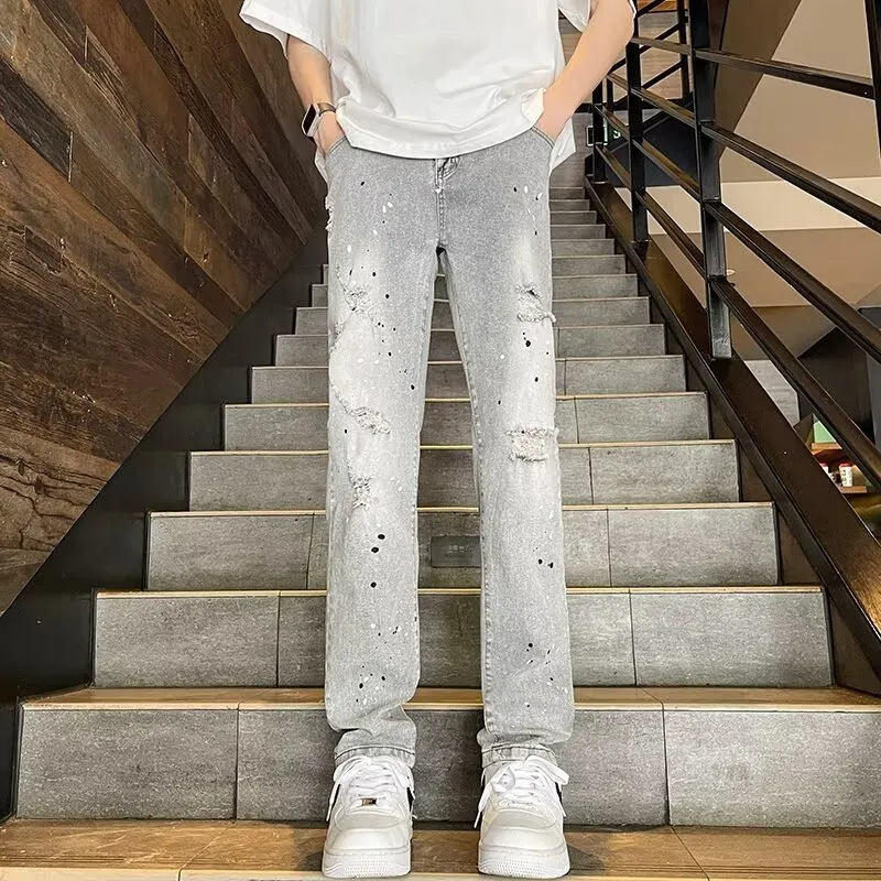 RASHOMONG Jeans Unisex Gray-1