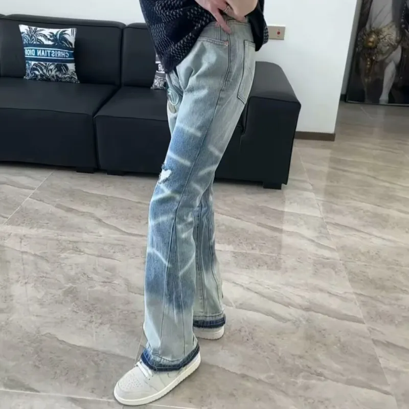RASHOMONG Jeans Unisex Blue-4