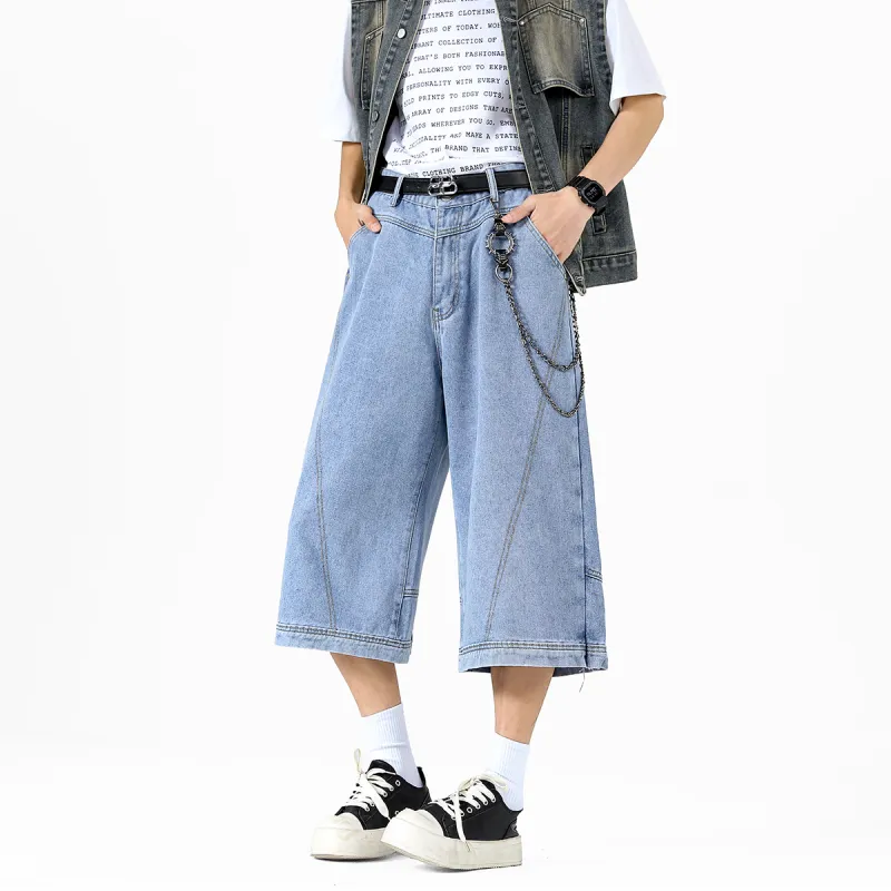 RASHOMONG Denim Shorts Unisex-8