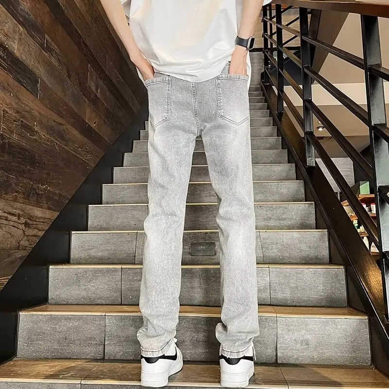 RASHOMONG Jeans Unisex Gray-7