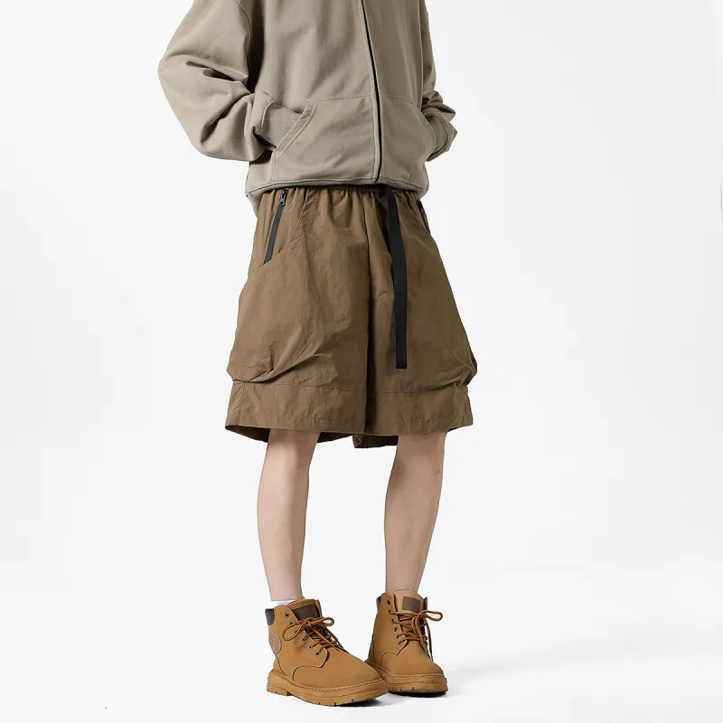 RASHOMONG Cargo Shorts Unisex-14