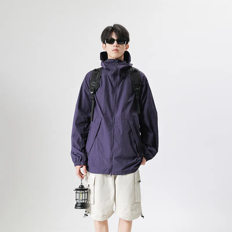 RASHOMONG Reflective With High Visibility Detachable Sun Protection Clothing Unisex-29