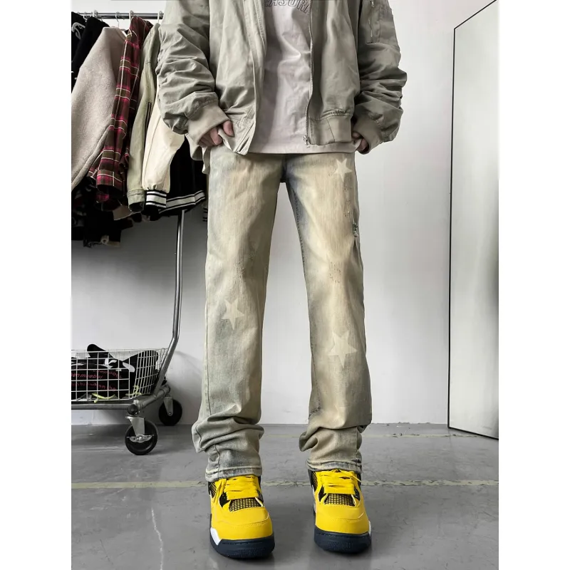 RASHOMONG Jeans Unisex Yellow Mud-3