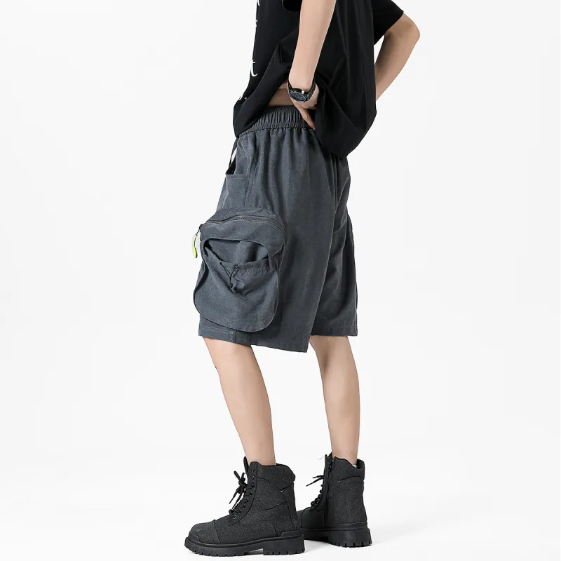 RASHOMONG Cargo Shorts Unisex-12