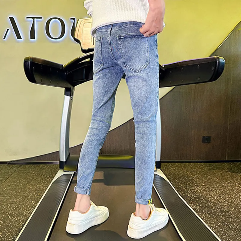 RASHOMONG Jeans Unisex Blue-4