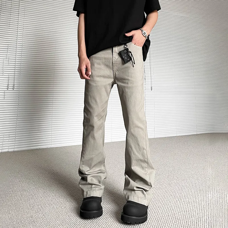 RASHOMONG Casual Pants Unisex Gray-3