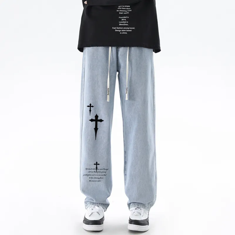 RASHOMONG Jeans Unisex-5