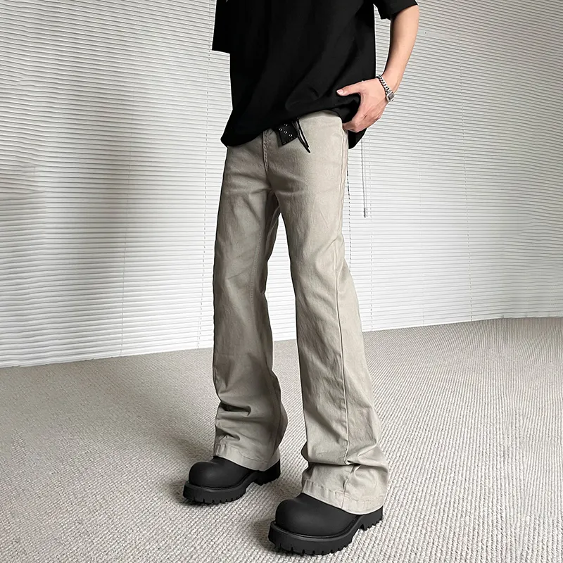 RASHOMONG Casual Pants Unisex Gray-1