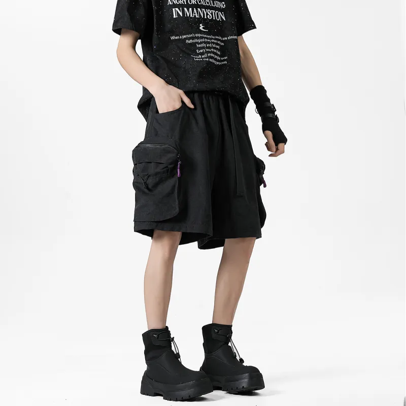 RASHOMONG Cargo Shorts Unisex-3