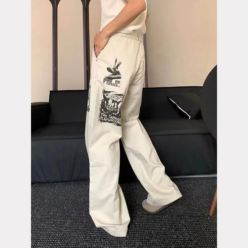 RASHOMONG Jeans Unisex Apricot-2