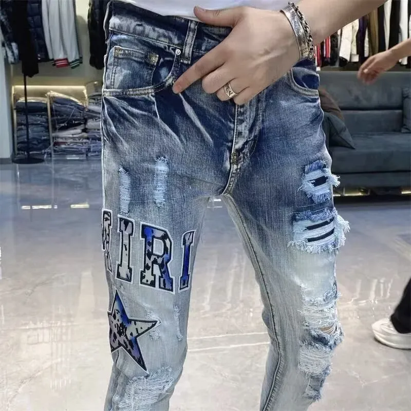 RASHOMONG Jeans Unisex Blue-2