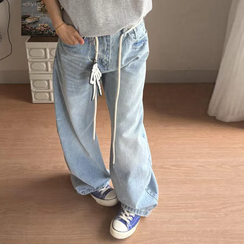 RASHOMONG Jeans Unisex Blue-2