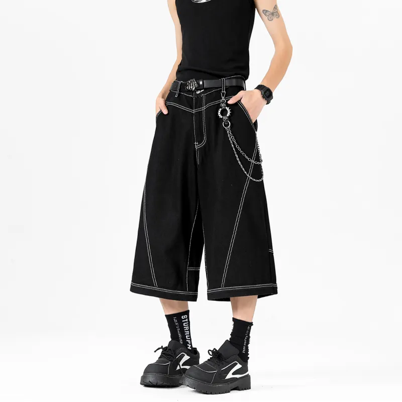 RASHOMONG Denim Shorts Unisex-3