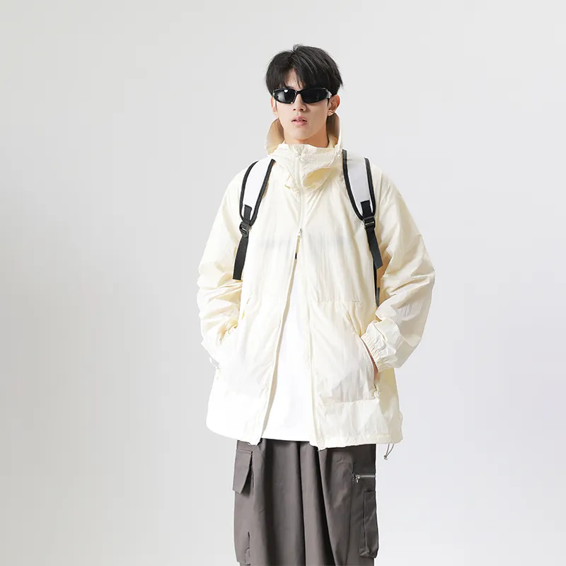 RASHOMONG Reflective With High Visibility Detachable Sun Protection Clothing Unisex-12