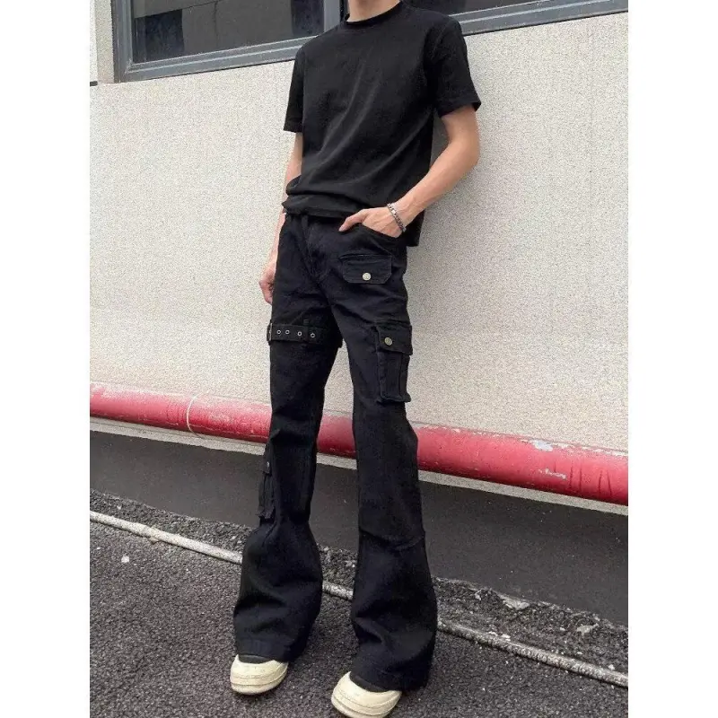 RASHOMONG Jeans Unisex Black-3