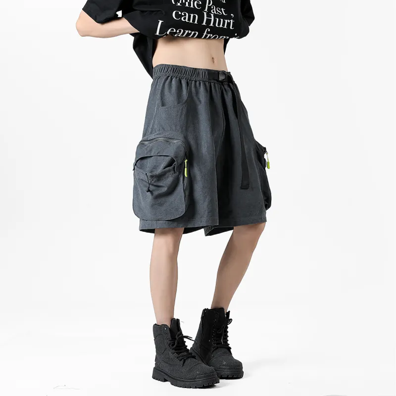 RASHOMONG Cargo Shorts Unisex-13