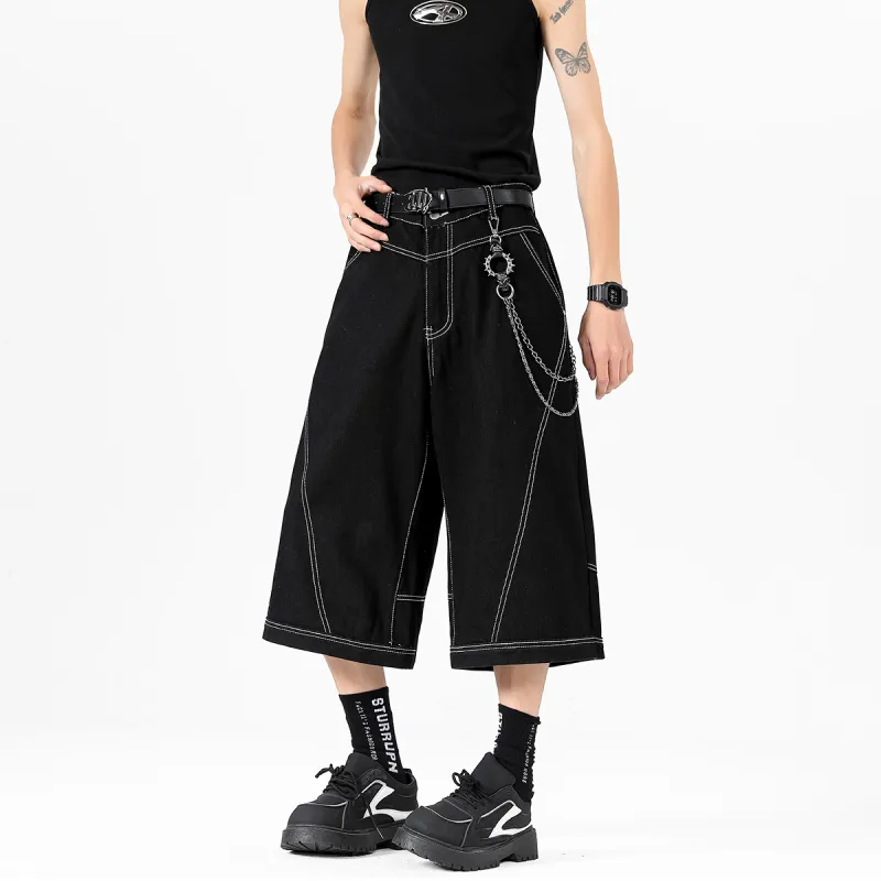 RASHOMONG Denim Shorts Unisex-4