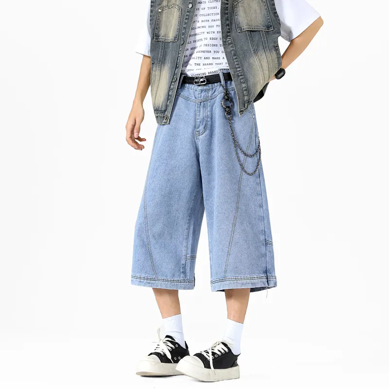 RASHOMONG Denim Shorts Unisex-9