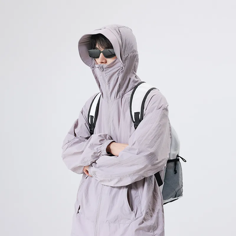 RASHOMONG Reflective With High Visibility Detachable Sun Protection Clothing Unisex-7