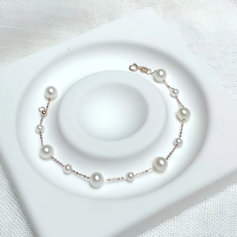 WORLD KNOWS Freshwater Pearl Bracelets Women's-7