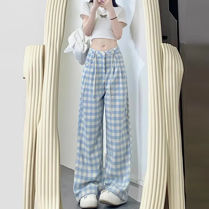 BDGU Casual Pants Women's Blue-7