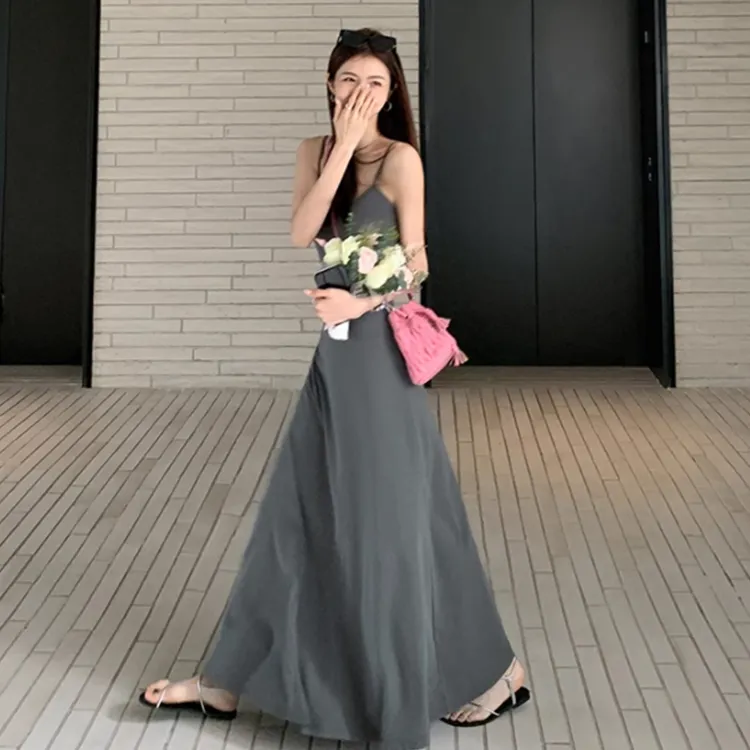 BDGU Slip Dresses Women's Gray-2