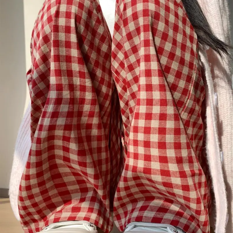 BDGU Casual Pants Women's Red-4