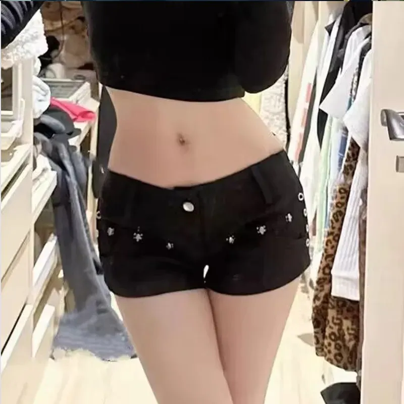 BDGU Denim Shorts Women's Black-3