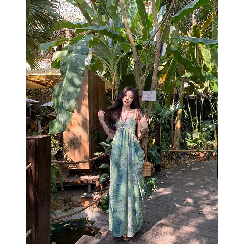 BDGU Slip Dresses Women's Green-4