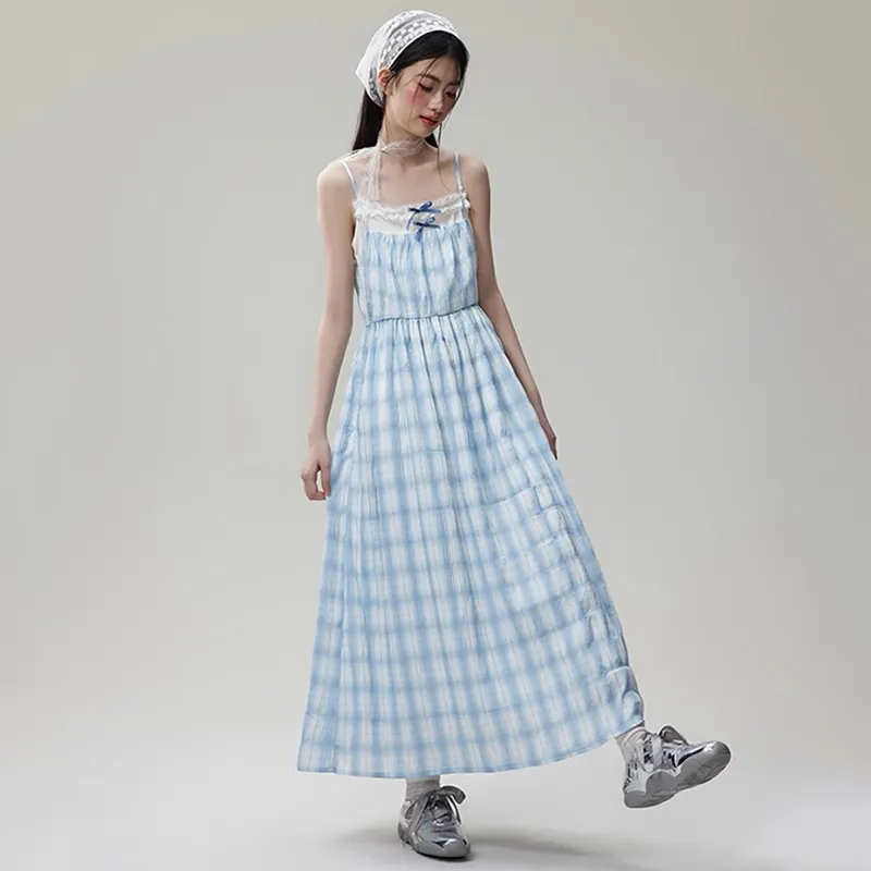 BDGU Slip Dress Women's Light Blue-5