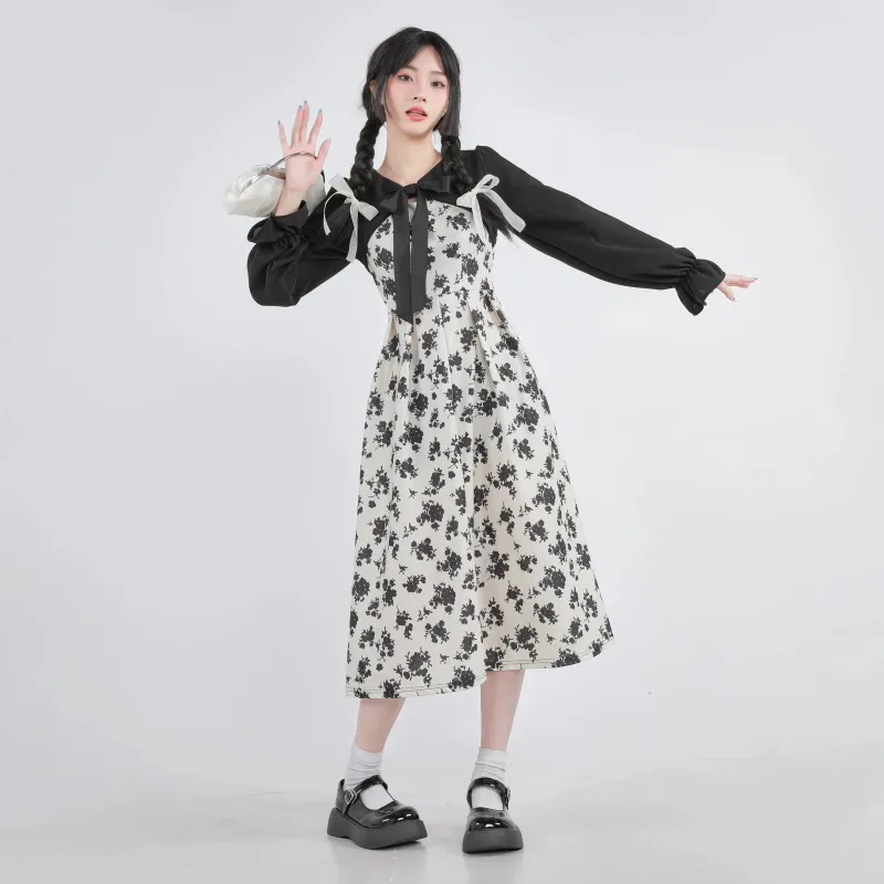 BDGU Long Sleeved Dress Women's White-5