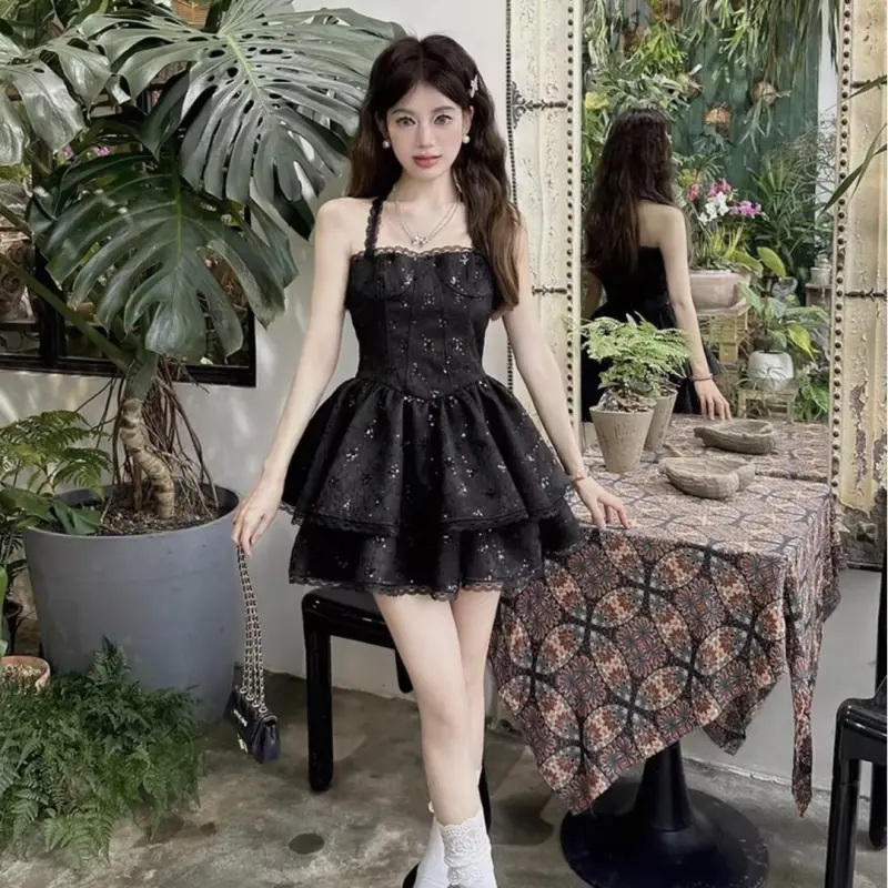 BDGU Slip Dresses Women's Black-4