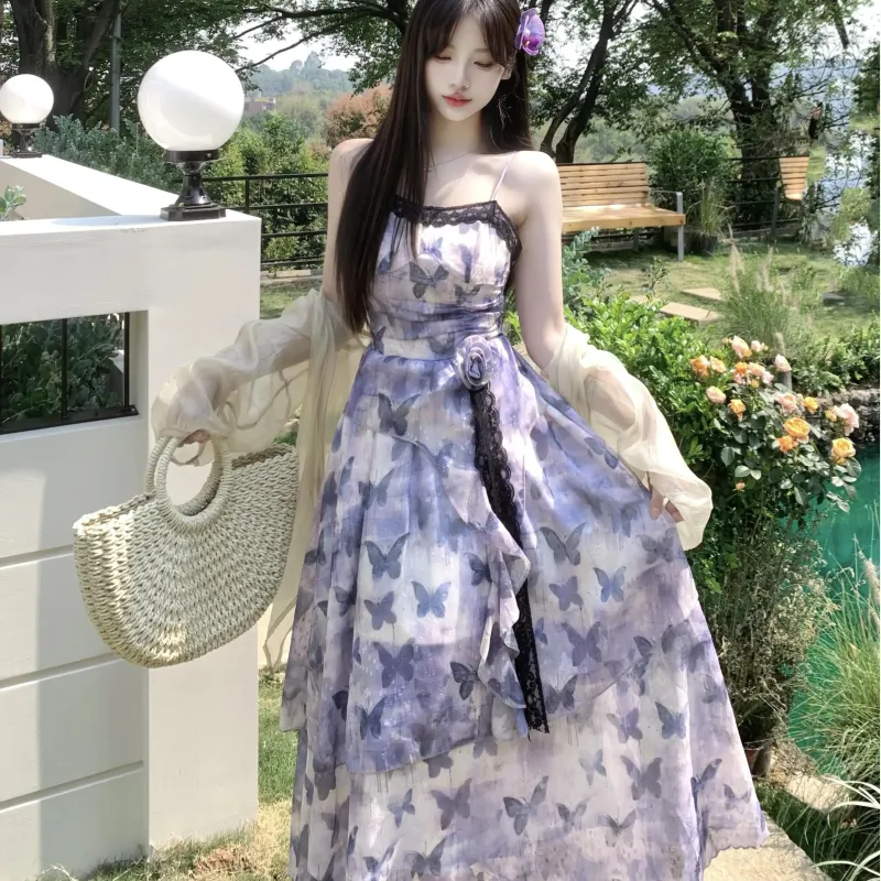 BDGU Slip Dresses Women's Purple-5