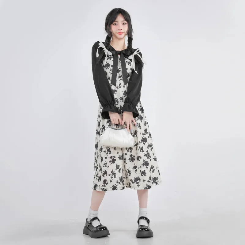 BDGU Long Sleeved Dress Women's White-4