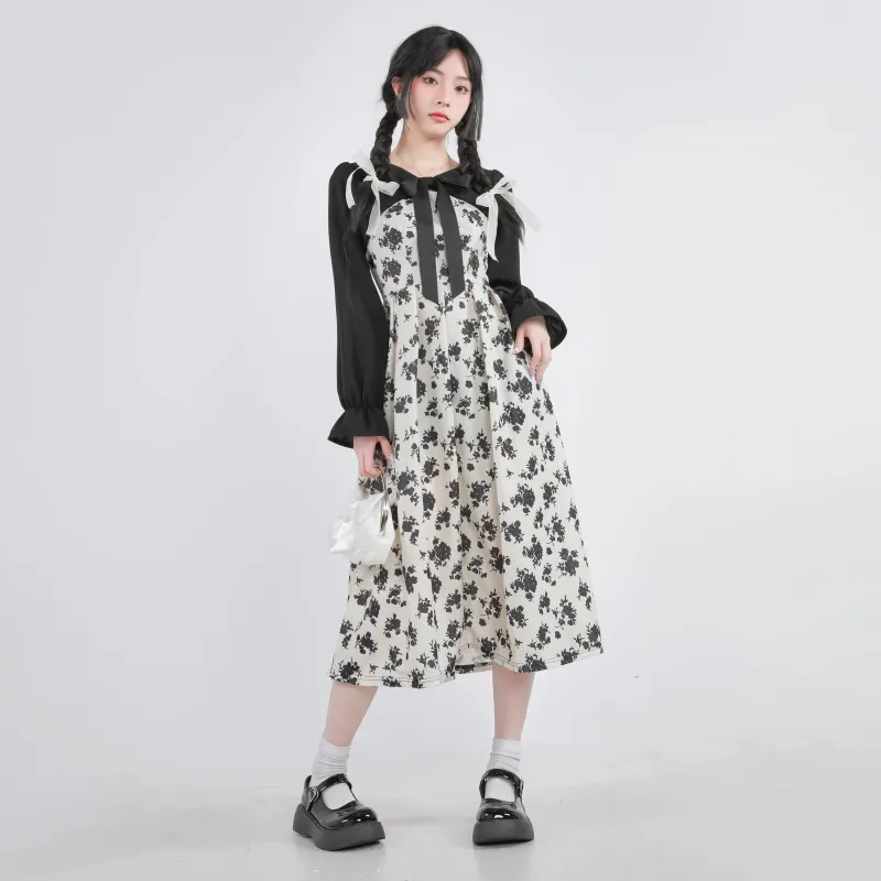 BDGU Long Sleeved Dress Women's White-2