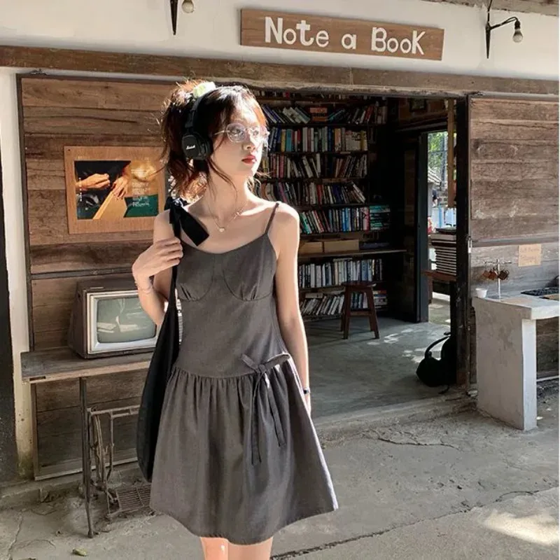 BDGU Slip Dresses Women's Gray-5
