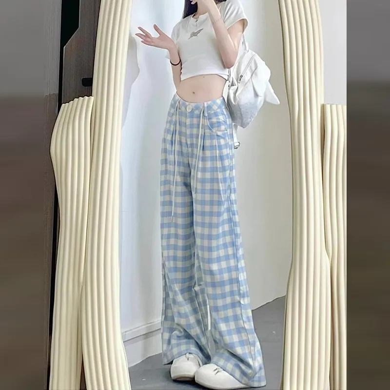 BDGU Casual Pants Women's Blue-10