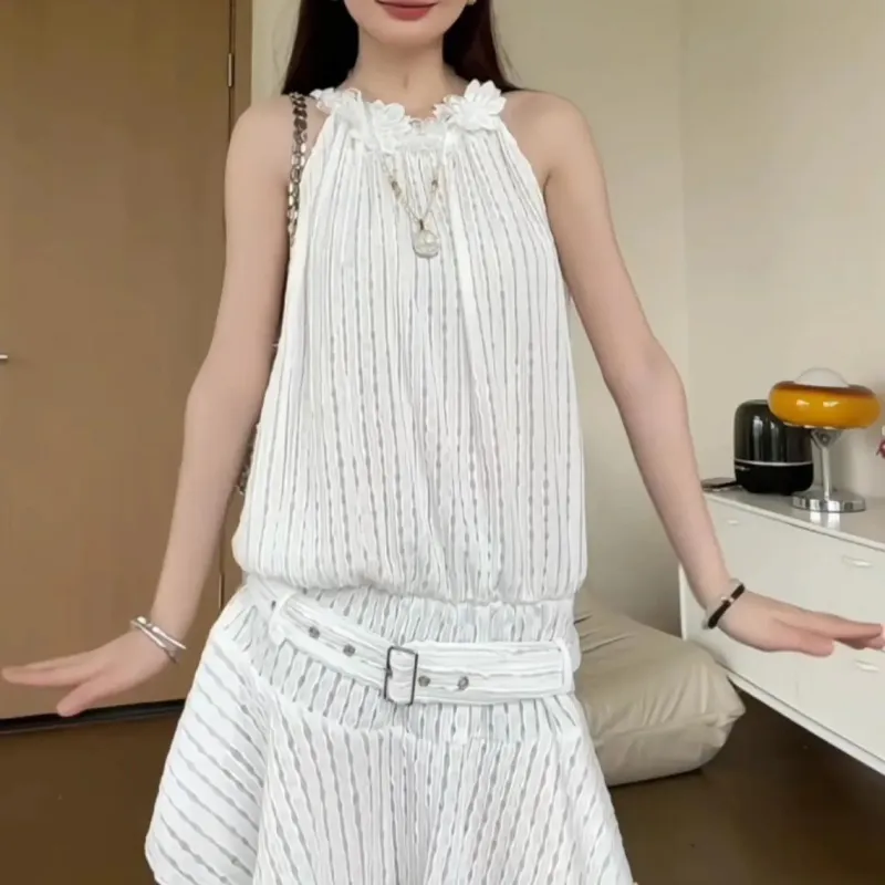 BDGU Slip Dresses Women's White-2