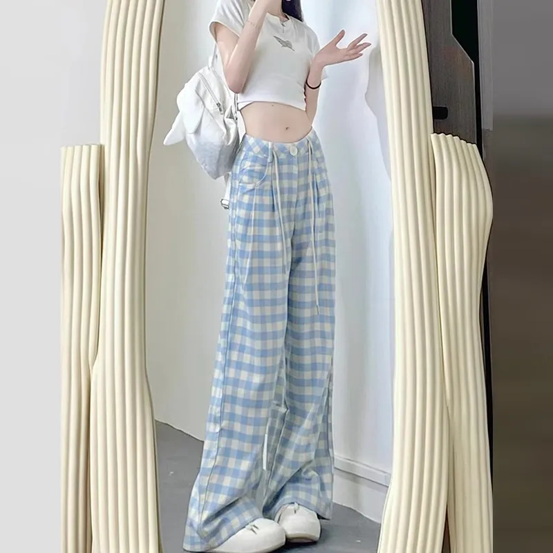 BDGU Casual Pants Women's Blue-8