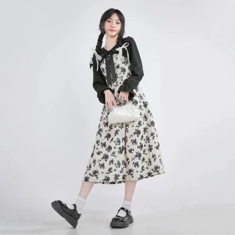 BDGU Long Sleeved Dress Women's White-3
