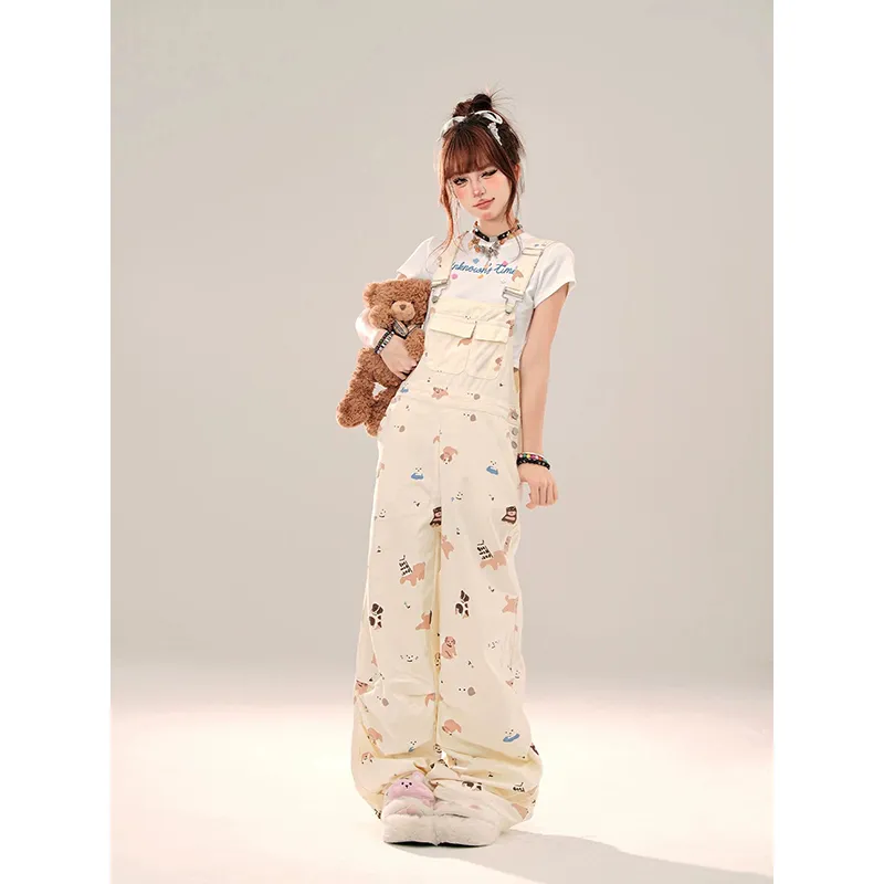BDGU Overalls Women's Apricot-3