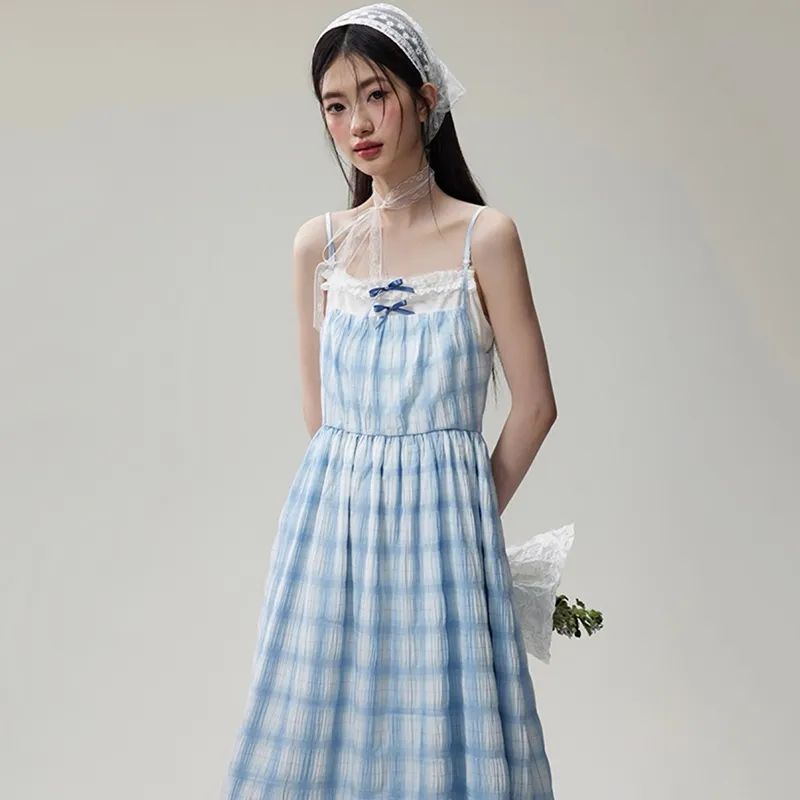 BDGU Slip Dress Women's Light Blue-2